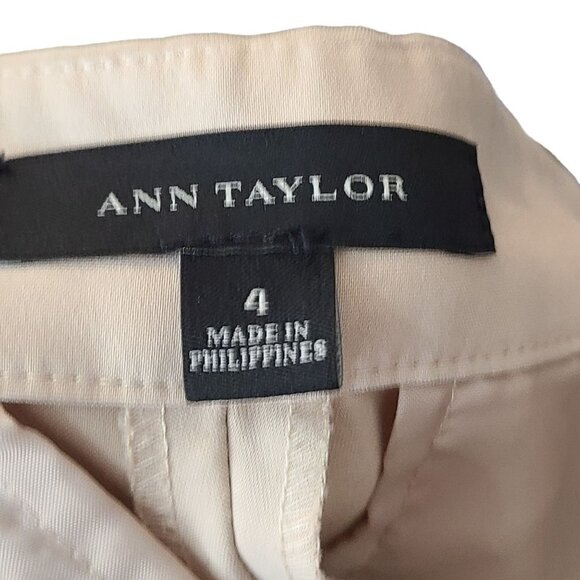 Ann Taylor Women's Straight Leg Casual Pants Tan Size 4 - Picture 9 of 10